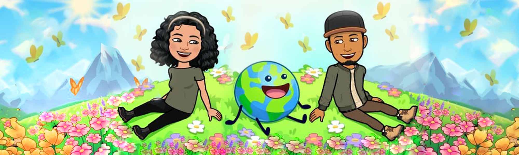 Vinod and mathi roaming owls caricature